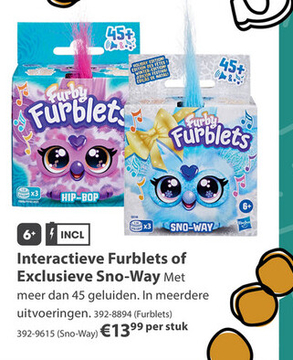 Aanbieding: Interactieve Furblets of Exclusieve Sno-Way