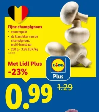 Promotie: Fijne champignons