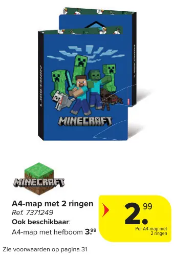 Offre: A4-map met 2 ringen