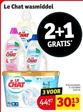 Aanbieding: Le Chat wasmiddel