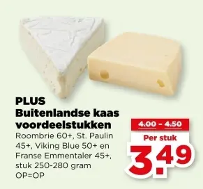 Aanbieding: Buitenlandse kaas voordeelstukken