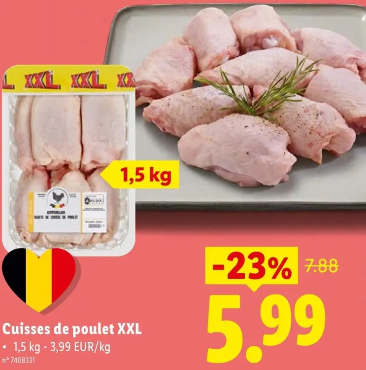 Offre: Cuisses de poulet XXL