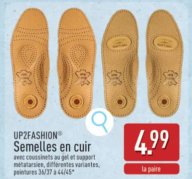 Offre: Semelles en cuir