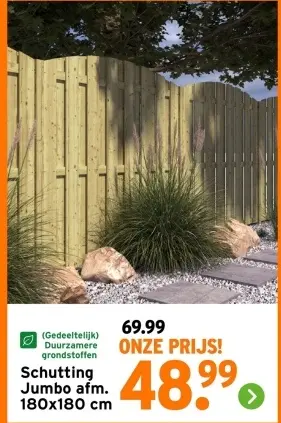 Aanbieding: Schutting Jumbo
