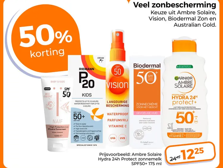 Aanbieding: Ambre Solaire Hydra 24h Protect zonnemelk SPF