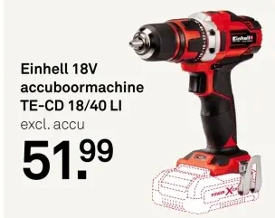 Aanbieding: 18V accuboormachine TE-CD 18/40 LI