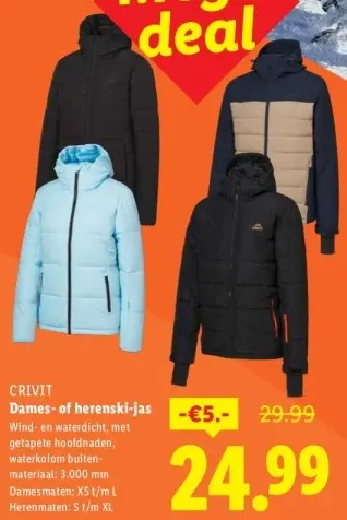 Aanbieding: Dames- of herenski-jas