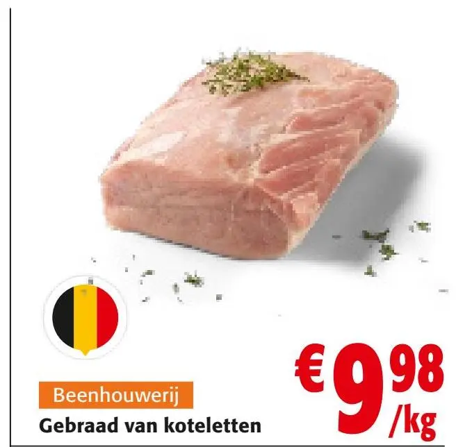 Aanbieding: Gebraden van koteletten