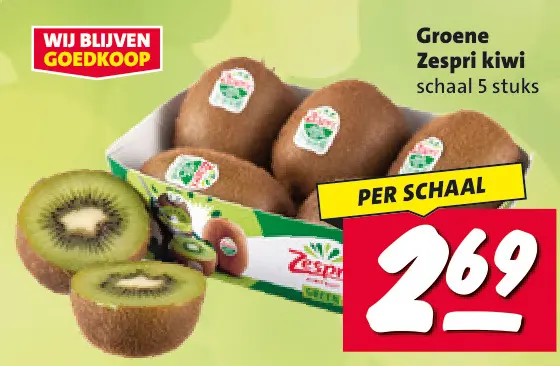 Aanbieding: Groene Zespri kiwi