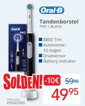Aanbieding: Oral-B Tandenborstel PRO 1 BLACK