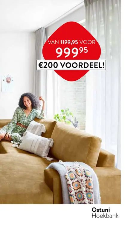 Aanbieding: Ostuni Hoekbank