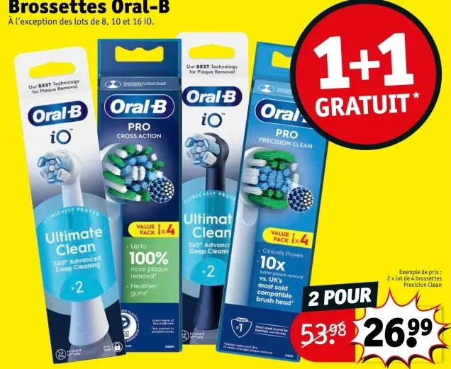 Offre: Brossettes Oral-B
