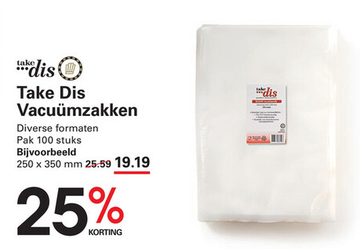 Aanbieding: Take Dis Vacuümzakken