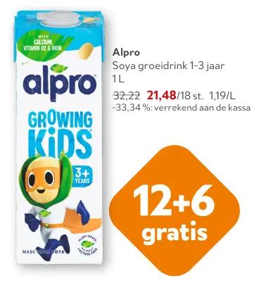 Promotie: Soya groeidrink 1-3 jaar