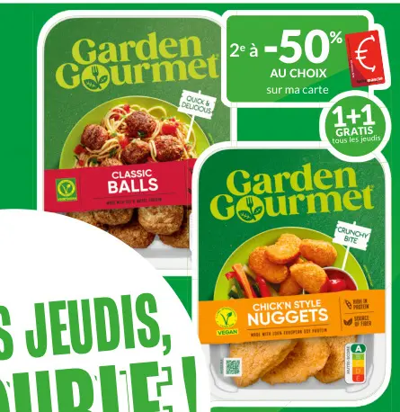 Offre: Garden Gourmet Classic Balls & Chick'n Style 