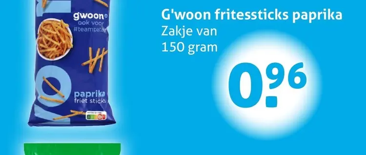 Aanbieding: fritessticks paprika