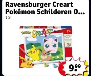 Aanbieding: Ravensburger Creart Pokémon Schilderen Op Nummer
