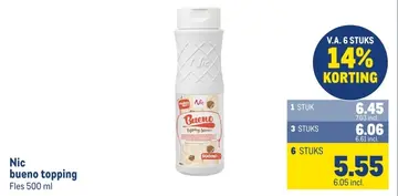 Aanbieding: Nic bueno topping
