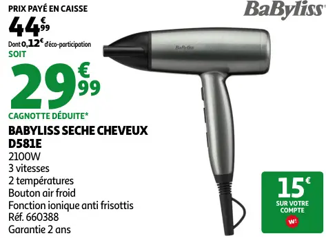 Promotie: Sèche cheveux d581e