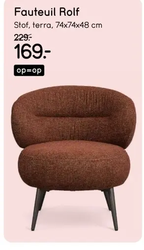 Aanbieding: Fauteuil Rolf