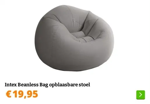 Aanbieding: Beanless Bag opblaasbare stoel
