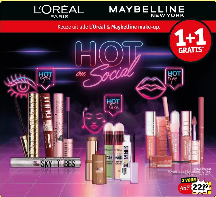 Aanbieding: Maybelline Lash Sensational Sky Tubes Tubing 