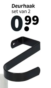 Aanbieding: Deurhaak set van 2