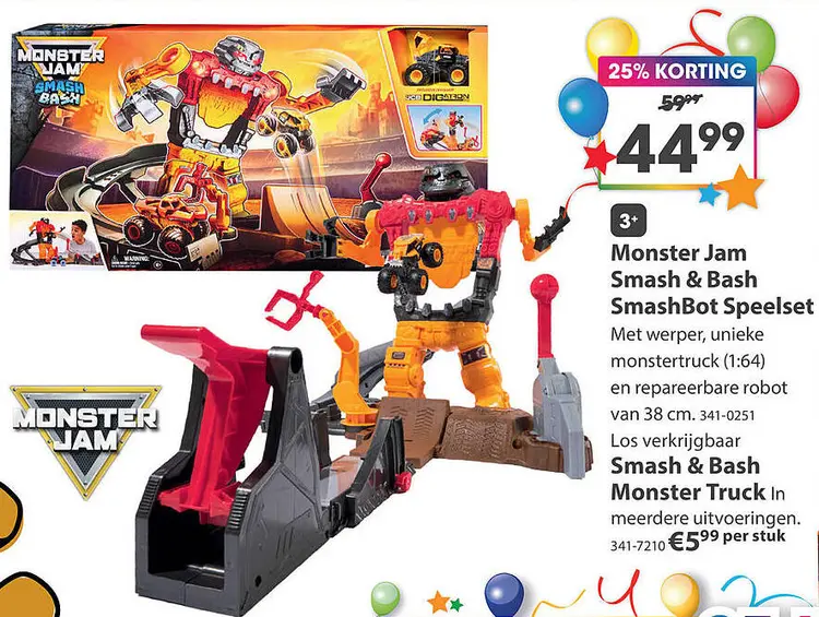 Aanbieding: Smash & Bash SmashBot Speelset