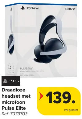 Aanbieding: Draadloze headset met microfoon Pulse Elite