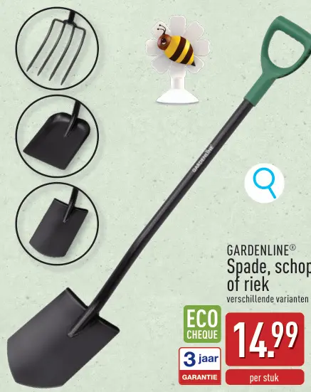 Promotie: Spade, schop of riek