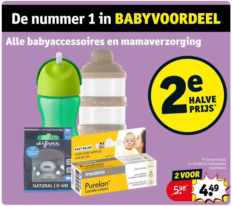 Promotie: Alle babyaccessoires en mamaverzorging