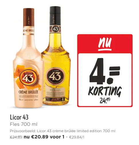 Promotie: Licor 43