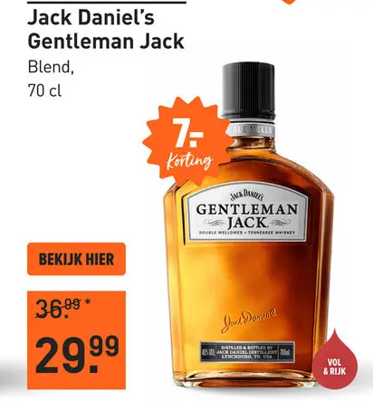 Aanbieding: Jack Daniel's Gentleman Jack