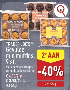 Promotie: Gevulde minimuffins