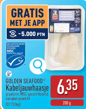 Promotie: GOLDEN SEAFOOD® Kabeljauwhaasje