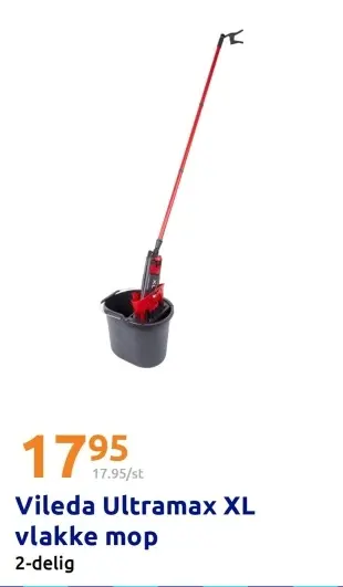 Promotie: Vileda Ultramax XL vlakke mop
