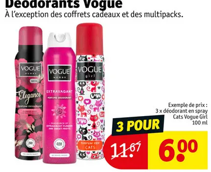 Offre: Deodorants