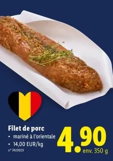 Offre: Filet de porc