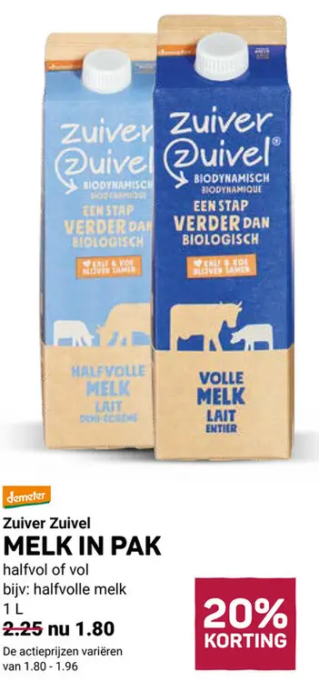 Aanbieding: Melk in pak