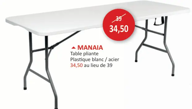 Offre: Table pliante