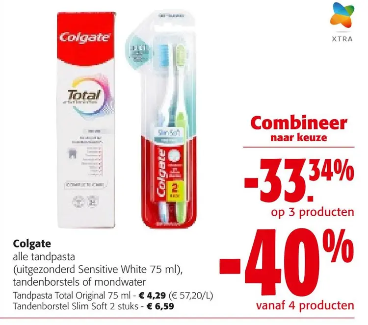 Aanbieding: Colgate alle tandpasta, tandenborstels of mondwater