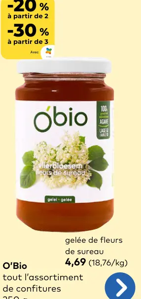 Offre: Tout l'assortiment de confitures