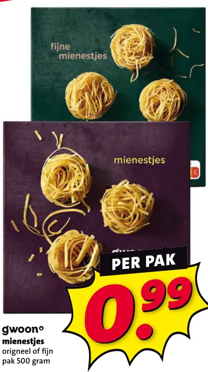 Aanbieding: mienestjes