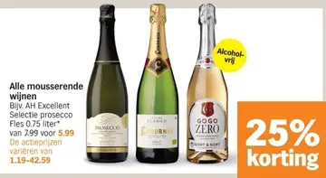 Aanbieding: Alle mousserende wijnen