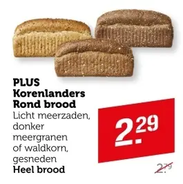Aanbieding: PLUS Korenlanders Rond brood