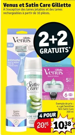 Offre: Venus et Satin Care Gillette