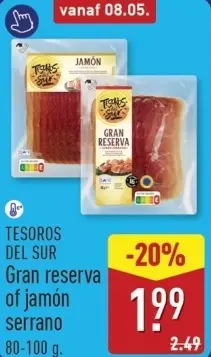 Aanbieding: Gran reserva of jamón serrano