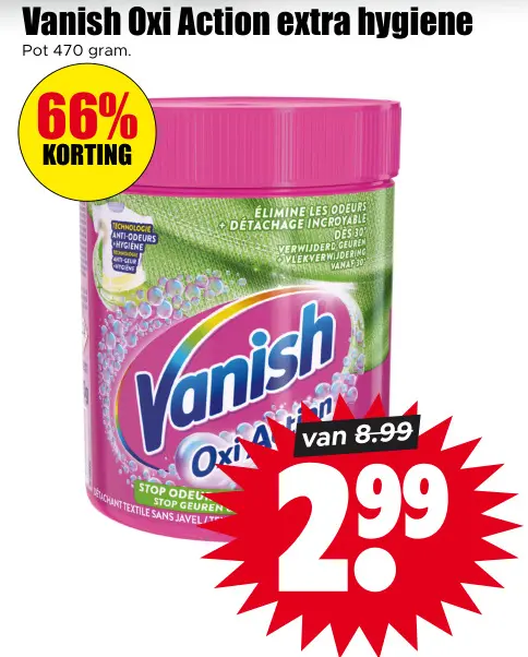 Aanbieding: Oxi Action extra hygiene