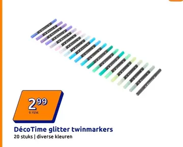 Aanbieding: DécoTime glitter twinmarkers