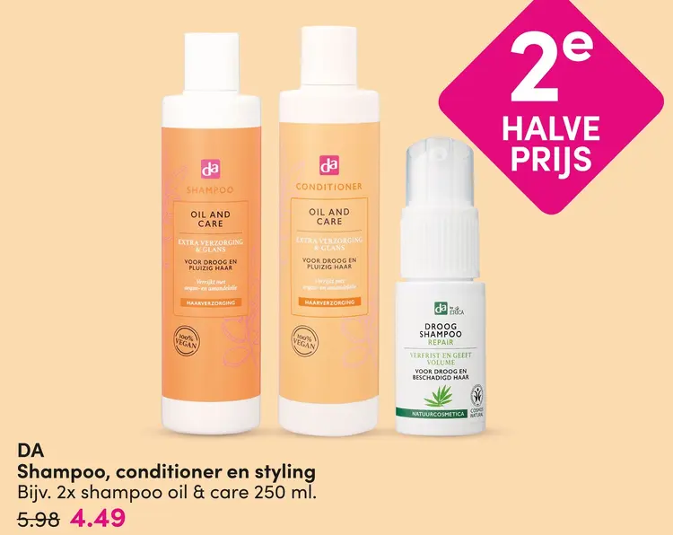 Aanbieding: Shampoo, conditioner en styling